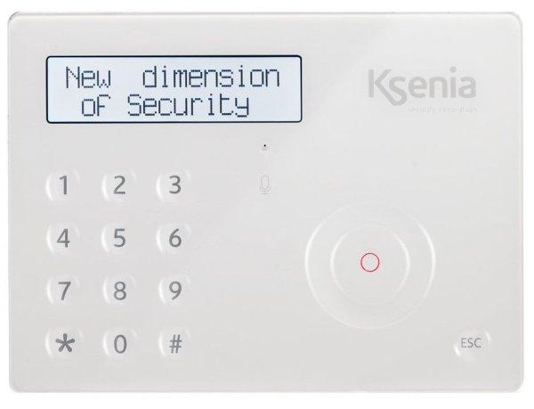 Ksenia ergo-S - fehér LCD kezelő beépített kártyaolvasóval