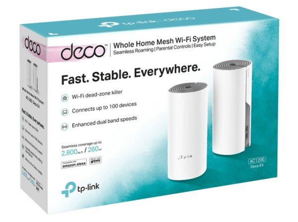 TP-Link Wireless Mesh Networking Rendszer AC1200 DECO E4 (2-PACK)