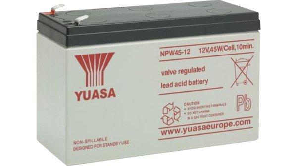 12V 9 Ah Yuasa akkumulátor UPS-hez NPW 45-12