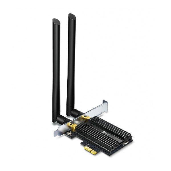 TP-Link Hálózati adapter WiFi AX3000 - Archer TX50E (PCI-E; 574Mbps 2.4Ghz +
2402Mbps 5Ghz; Bluetooth 5.0; Wifi6)