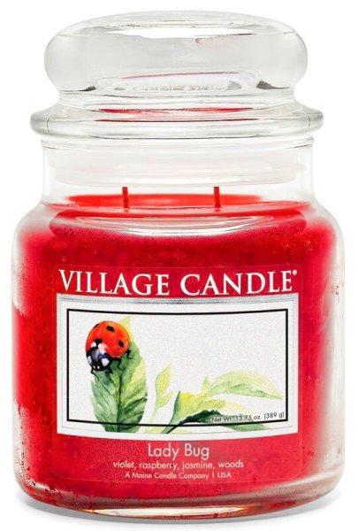 Village Candle Illatgyertya üvegben Lady Bug 389 g