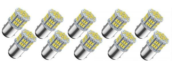 SMD-S25-3054SMD - 10db-os 21/5W 1157-54SMD - fehér - 12V