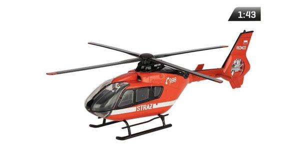 Makett helikoter, 1:43, EC-135 őrség, piros