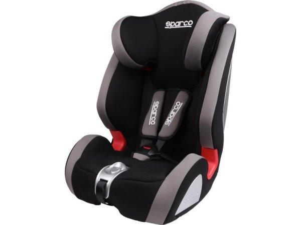 SPARCO gyerekülés 9-36kg, fekete-szürke