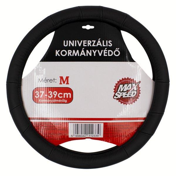 MaxSpeed, Kormányvédő Bőr hatású, Fekete, 37-39cm