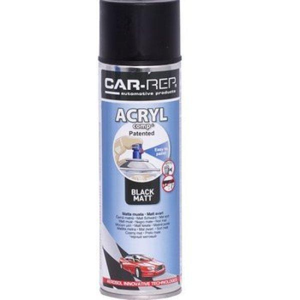 Car-Rep Acryl Matt Fekete Festék 500Ml Cr03201