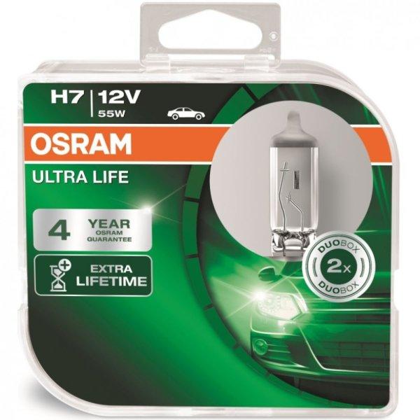 2Db Osram 12V H7 55W 3 X Élettartam