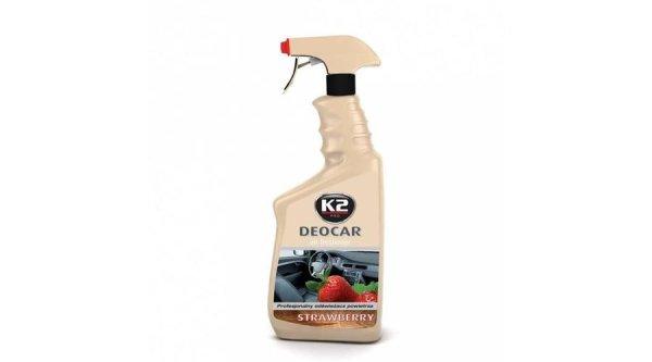 K2AUTO pumpás eper illatú légfrissítő, 700ml (DEOCAR)