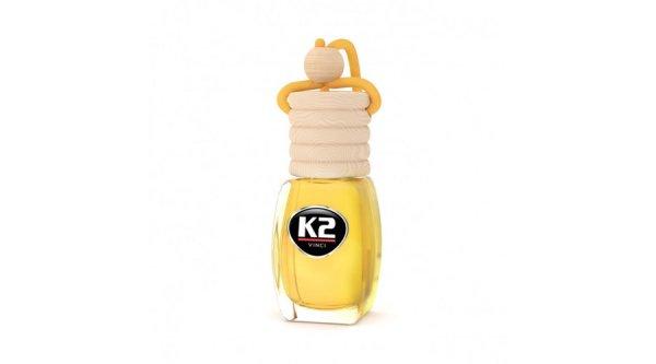 K2AUTO citrom illatú légfrissítő üvegben, 8ml, VENTO LEMON