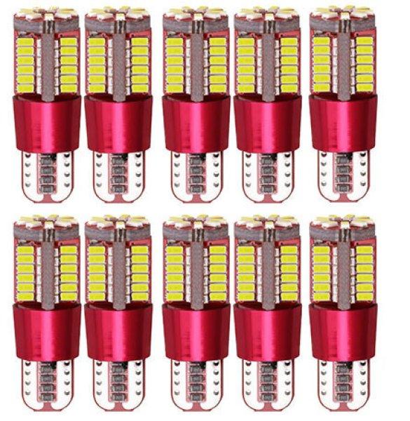 T10-3014-27SMD 10db-os T10 helyzetjelző - fehér - 12V CANBUS 