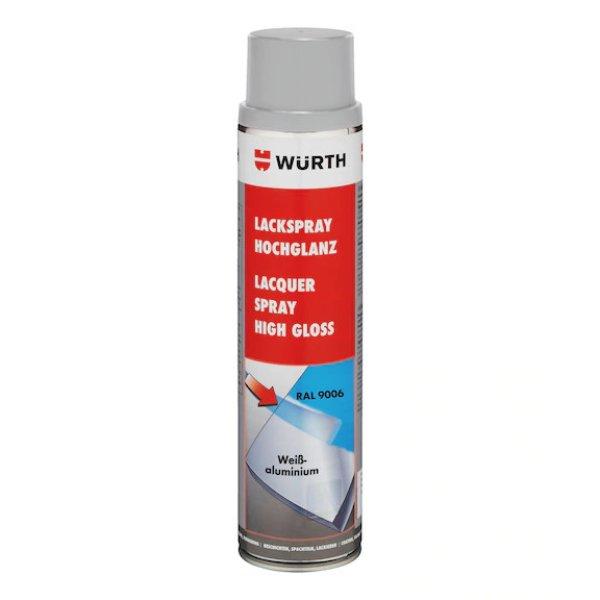 Würth Lakkspray, Magasfényű Fehéralumínium Ral 9006 600Ml