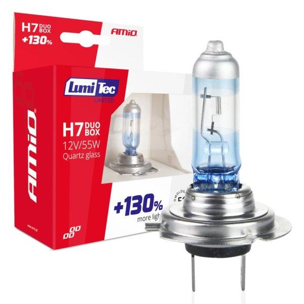 Amio Halogén Izzók H7 12V 55W LumiTec LIMITED +130% DUO