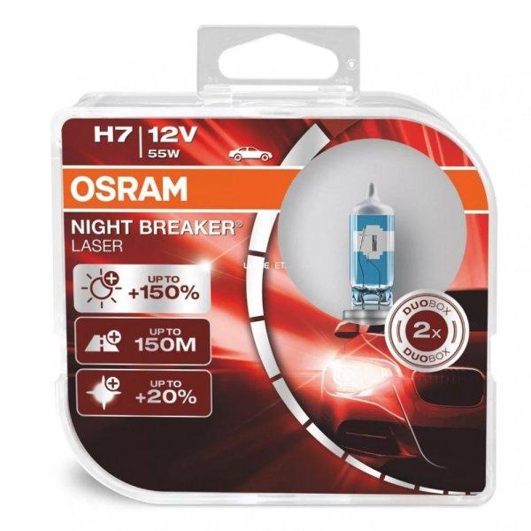 Osram Night Breaker Laser Next Gen. +150% izzó pár - H7 - 55W - 12V