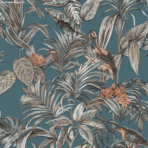 DUTCH WALLCOVERINGS kék paradicsommadaras tapéta