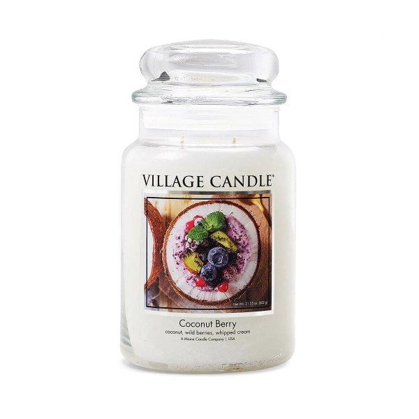 Village Candle Illatgyertya üvegben Coconut Berry 602 g