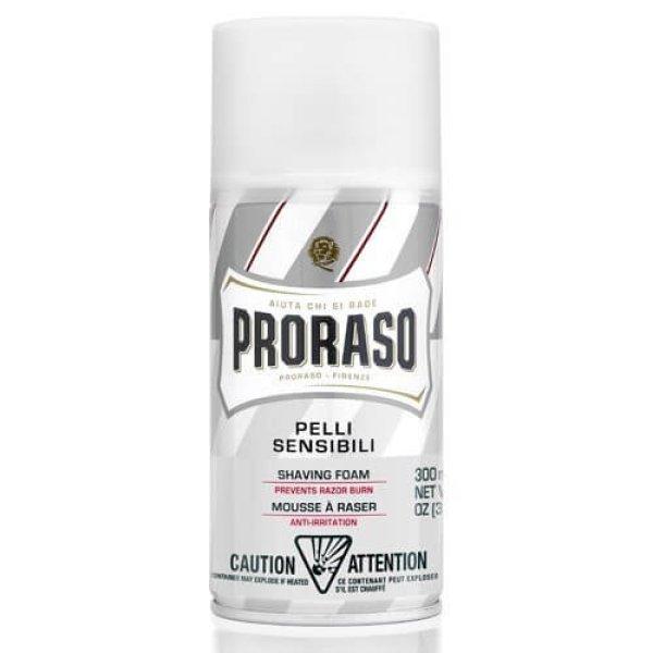 Proraso Borotvahab érzékeny bőrre zöld teával White
(Shaving Foam) 300 ml