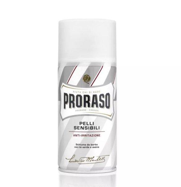 Proraso Utazási borotvahab érzékeny bőrre White Zöld
tea (Shaving Foam) 50 ml