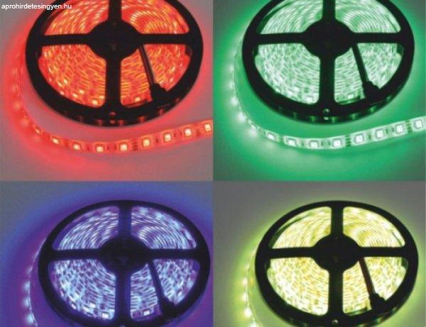 EcoLight 60 Led/méteres 12 V-os beltéri RGB + meleg fehér led szalag 5 m /
tekercs