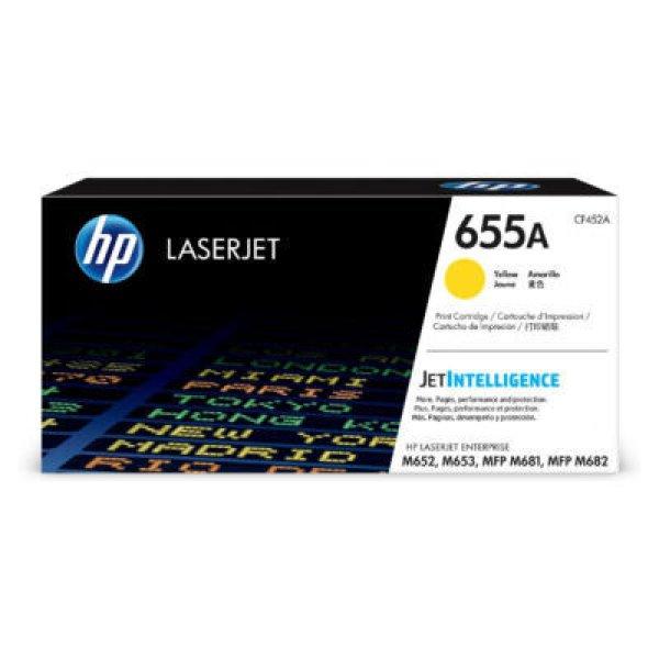 HP CF452A Toner sárga 10.500 oldal kapacitás No.655A