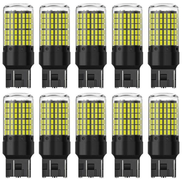 22018 7443-144SMD T20 W21/5W - fehér - 12-48V CANBUS 10db-os