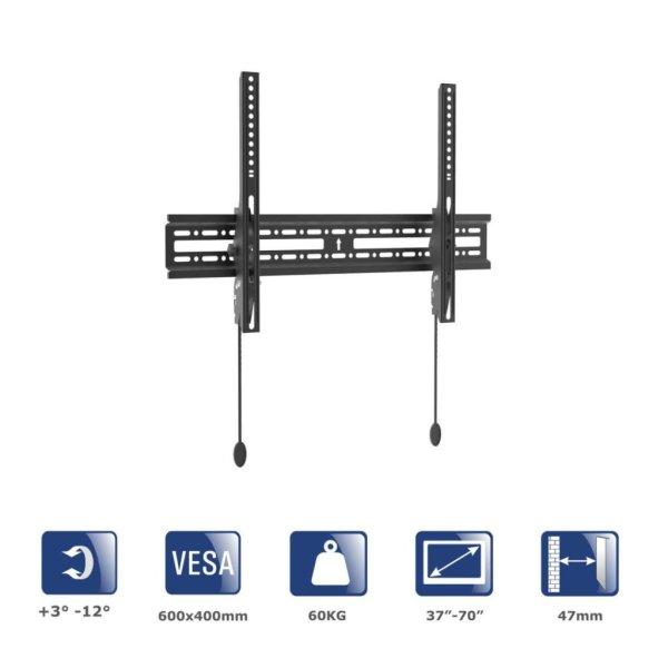 Akyga AK-MB-07 TV Wall Mount Bracket 60kg VESA 600x400mm 37-70"