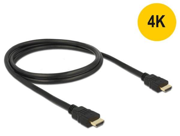 DeLock High Speed HDMI-kábel típusú Ethernet – HDMI A dugós > HDMI
A dugós 4K 1m