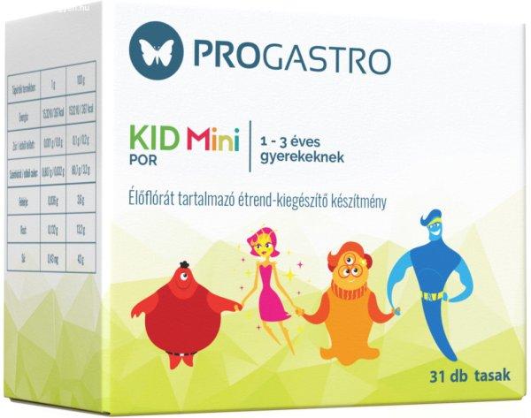 Progastro kid mini por 1-3 éves gyerekeknek élőflórát tartalmazó
étrend-kiegészítő készítmény 31 db tasak