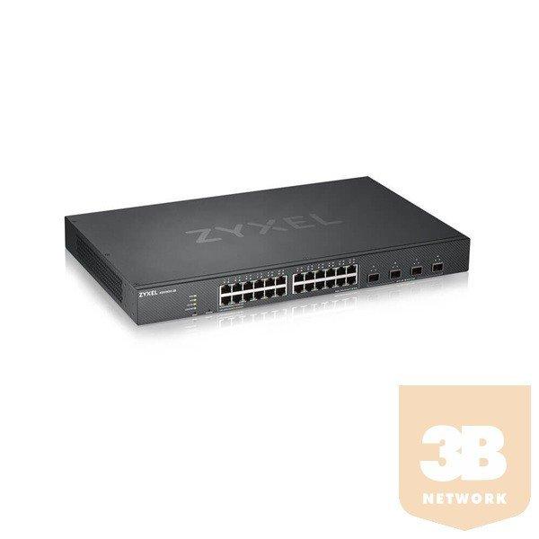 ZYXEL Switch 24x Gigabit + 4x 10G SFP+ hybird mode, standalone or NebulaFlex
Cloudt Menedzselhető