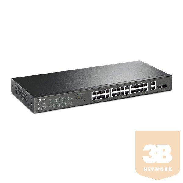 TP-LINK Switch 26x1000Mbps (24xPOE+) + 2xGigabit SFP, Menedzselhető,
TL-SG1428PE