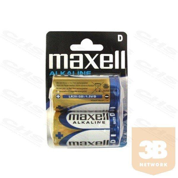 MAXELL Alkálielem R-20 Góliát 2db-os