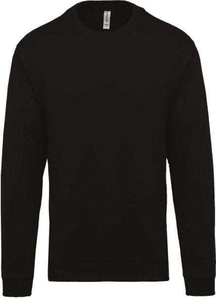 Uniszex kereknyakú pulóver, Kariban KA474, Black-3XL