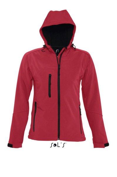 Női REPLAY kapucnis cipzáras softshell dzseki, SOL'S SO46802, Pepper
Red-2XL