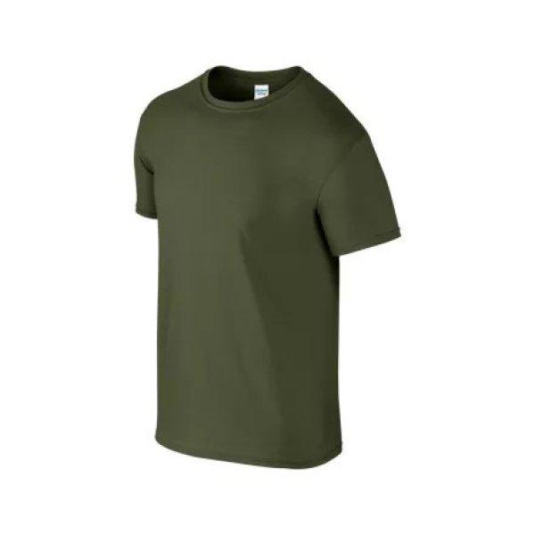 Rövid ujjú Softstyle gyerekpóló, Gildan GIB64000, Military Green-L