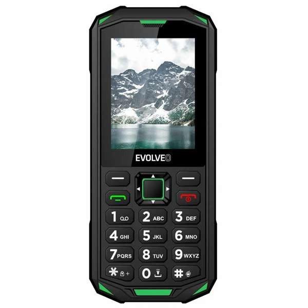 Evolveo StrongPhone X5, vízálló, ellenálló Dual Sim telefon, fekete-zöld