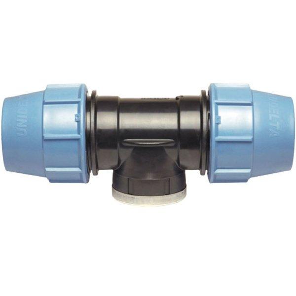 KPE T-idom BM 25mm x 1/2' - Belső menetes csatlakozó, BM 25mm
átmérővel, 1/2' belső menettel