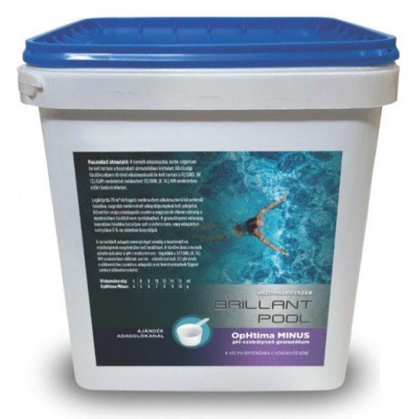 Brillant Pool Optima PH Minus, 7.5 kg, pH csökkentő granulátum - medence
tisztító termék