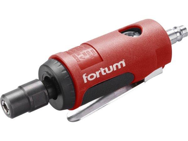 FORTUM pneumatikus furatköszörű, 125 mm hossz.,1/4"; (6 és 3 mm
befogás), 25.000 1/min, 127 l/min, 6,3 Bar, 1/4" csatl., 0,36kg