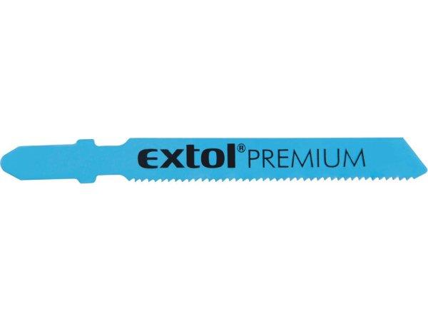 EXTOL PREMIUM dekopírlap fémre, 5db, Bosch befogás, HSS; 51×8×1,5mm, 1,2mm
fogtáv, mart, hullámosított fogak, egyenes vágás, acéllemez