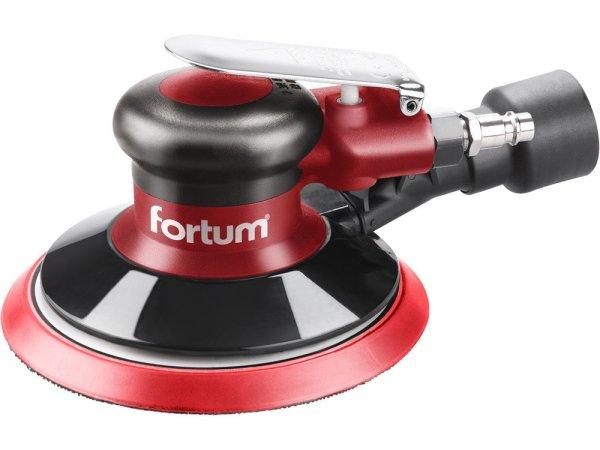 FORTUM pneumatikus rotációs csiszoló, 150mm, excentricitás: 5mm; 10.000
1/min, 226 l/min, 6 Bar, 1/4" tömlőcsatlakozó, 0,8 kg