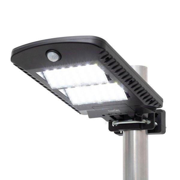 Home FLP1002SOLAR napelemes LED reflektor, 1000 lm, PIR mozgásérzékelő,
120° 5m, 2 x 28 db hidegfehér SMD LED, energiatakarékos,