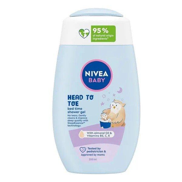 Nivea Zuhanyzselé testre és hajra Baby (Bed Time Shower Gel) 200 ml