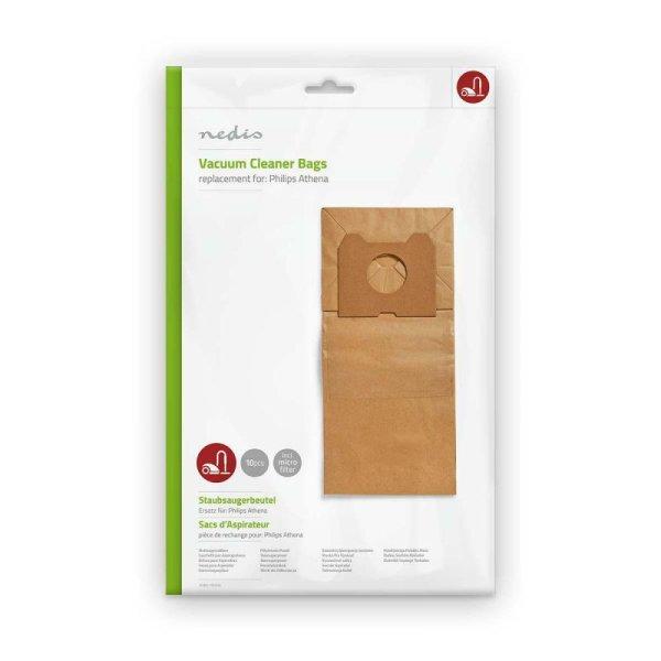 Philips Athena papír porzsák, 10db :: Nedis DUBG111PHS10