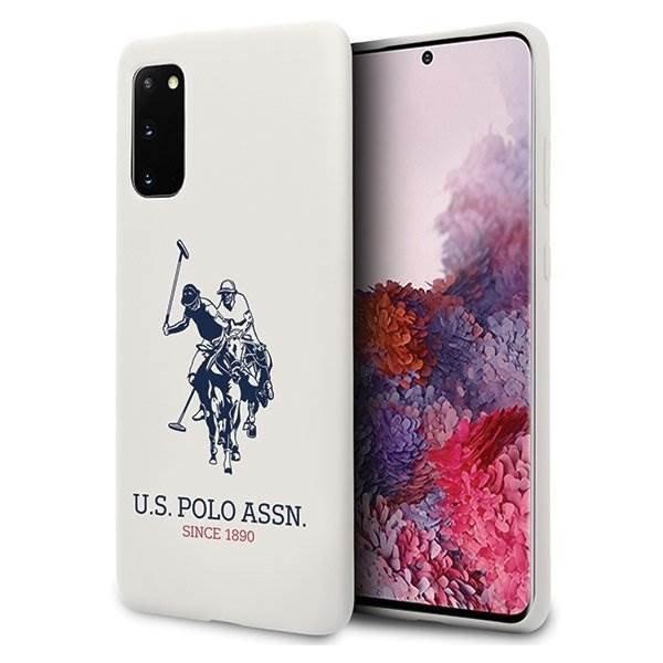 US Polo USHCS62SLHRWH S20 G980 fehér szilikon Collection telefontok