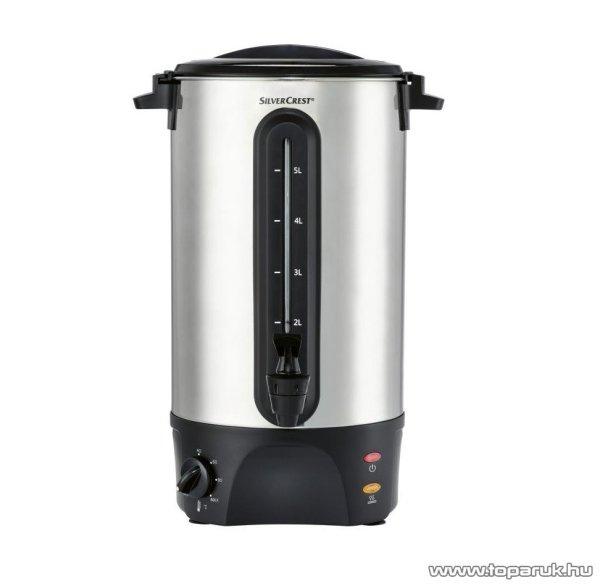 SilverCrest SHGA 1300 A1 INOX Nemesacél forróital készítő, ital
melegentartó és adagoló automata, 5,5 literes, 1300W