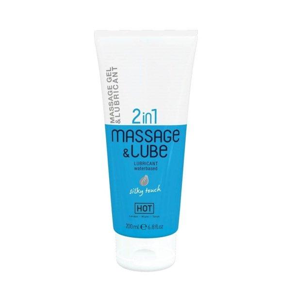  HOT Massage & Glide Gel 2in1 Silky Touch  200 ml 