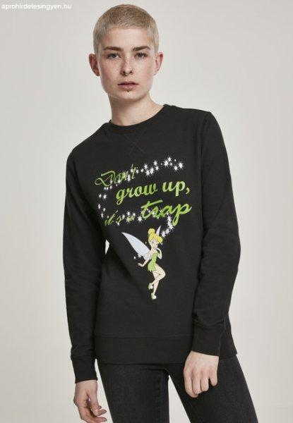 Mr. Tee Ladies Tinkerbell Dont Grow Up Crewneck black