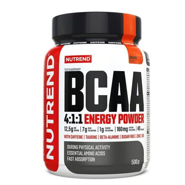 NUTREND BCAA 4:1:1 ENERGY Powder 500g Orange