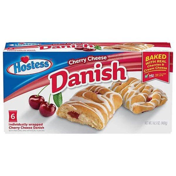 Hostess Danish Cherry Cheese cseresznyével és sajttal töltött sütemény
468g