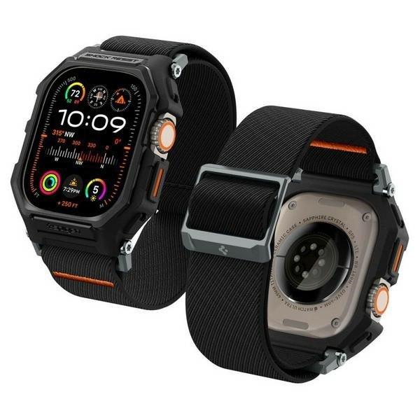 Spigen Lite Fit PRO Apple Watch Ultra 1/ 2 49mm fekete csereszíj