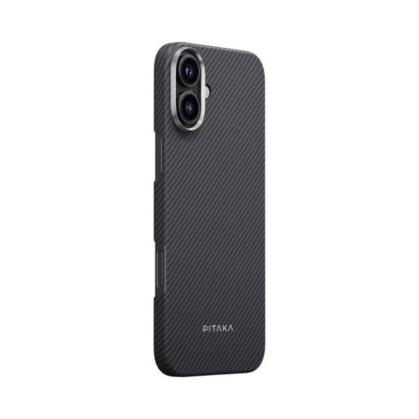 Pitaka ULTRA-SLIM tok Black/Grey Twill Apple iPhone 16 Plus készülékhez -
MagSafe rögzítéssel (KI1601MA)